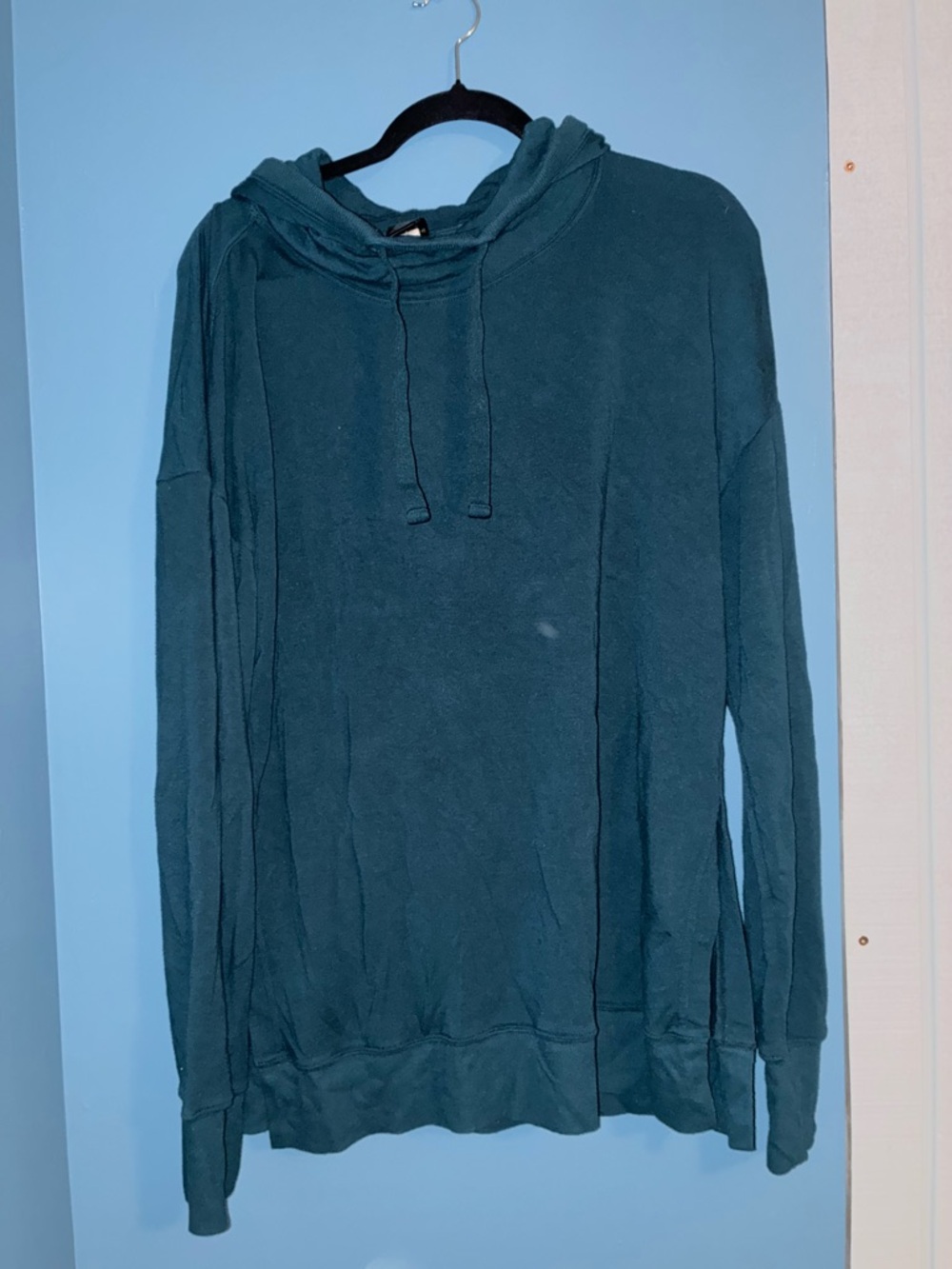 Active Life Teal Hooded Pullover Sweatshirt